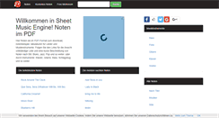 Desktop Screenshot of noten.sheetmusicengine.com