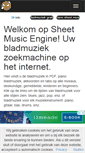Mobile Screenshot of nl.sheetmusicengine.com