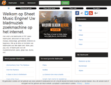 Tablet Screenshot of nl.sheetmusicengine.com
